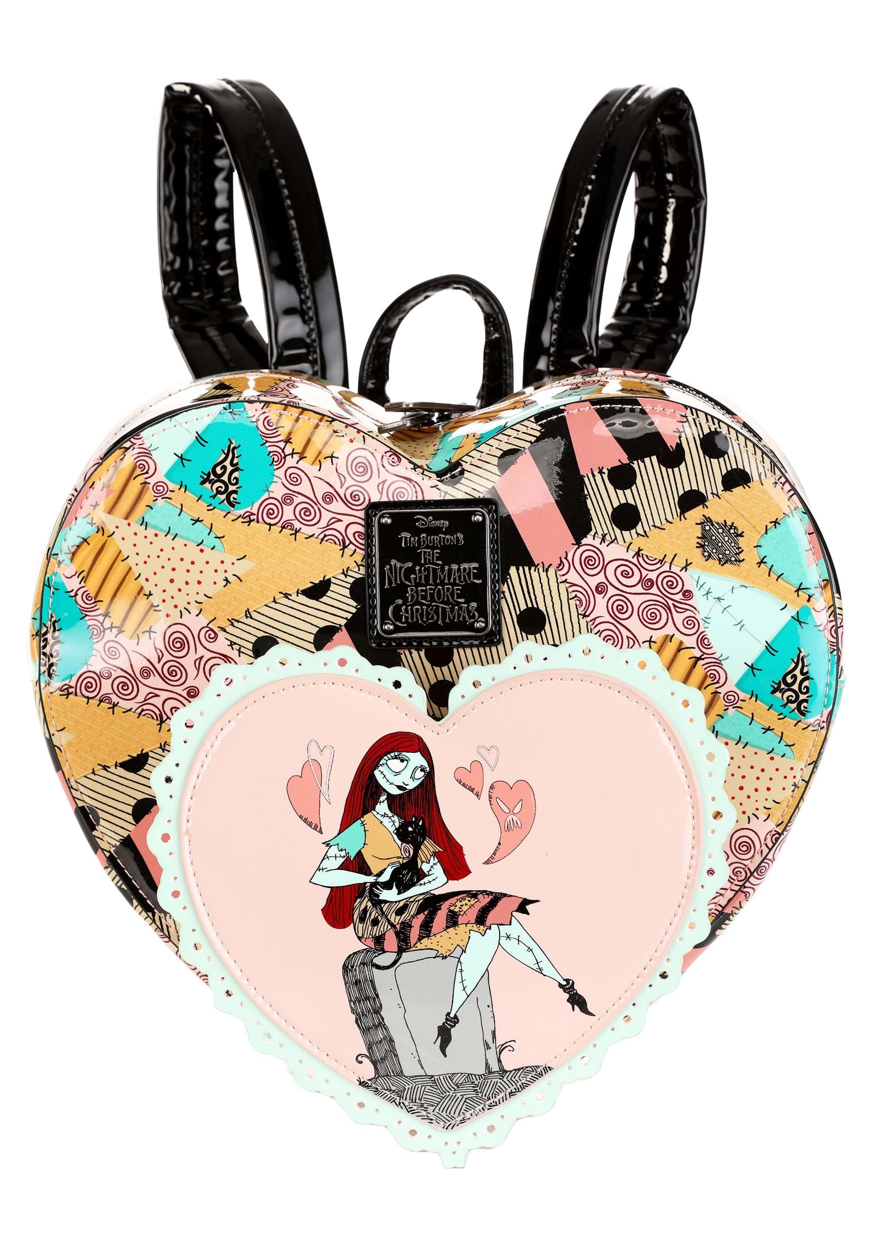 Image of Loungefly Sally Heart Shaped Mini Backpack | Disney Backpacks ID LFWDBK3259-ST