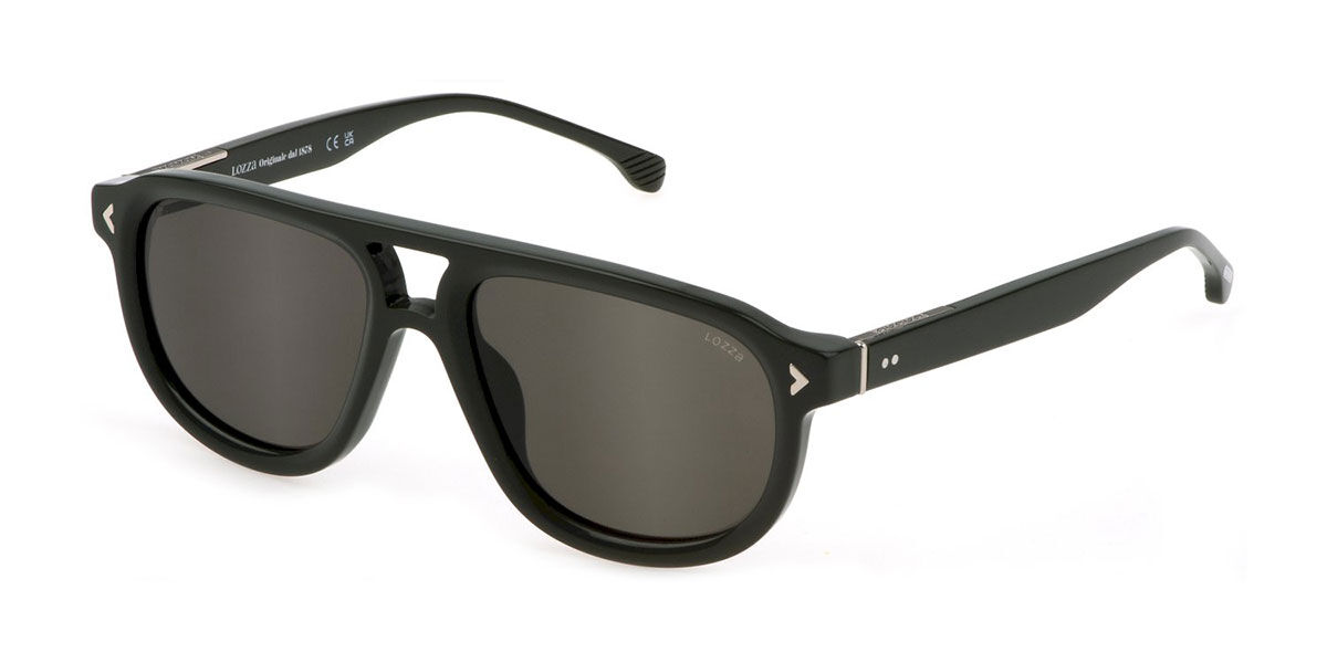 Image of Lozza SL4330 Zilo 20 0D80 Óculos de Sol Verdes Masculino PRT