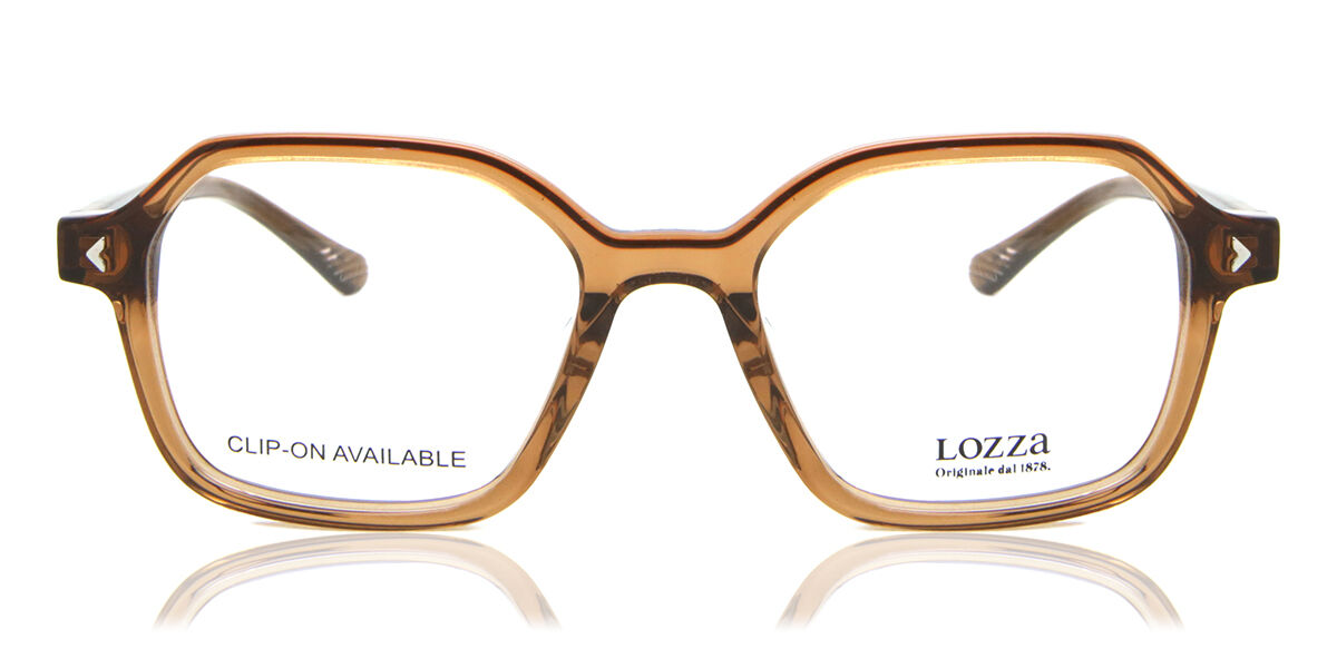 Image of Lozza VL4319 Taormina 7 0805 Óculos de Grau Marrons Masculino BRLPT