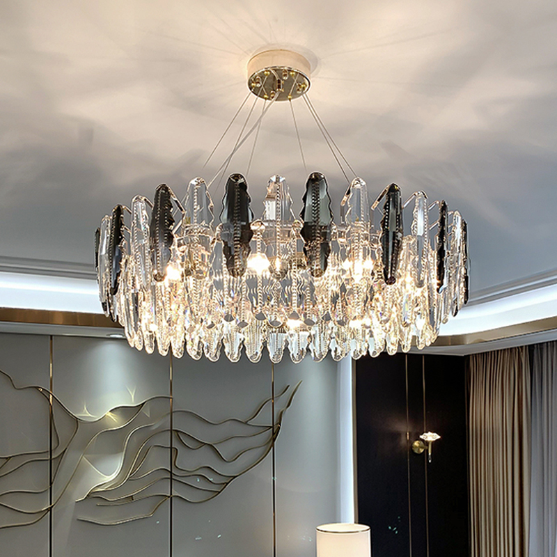 Image of Luxury Chandelier Lighting Modern Living Room Decoration Chandeliers Atmospheric Dining Kitchen Light New Modern Crystal Pendant Lamps