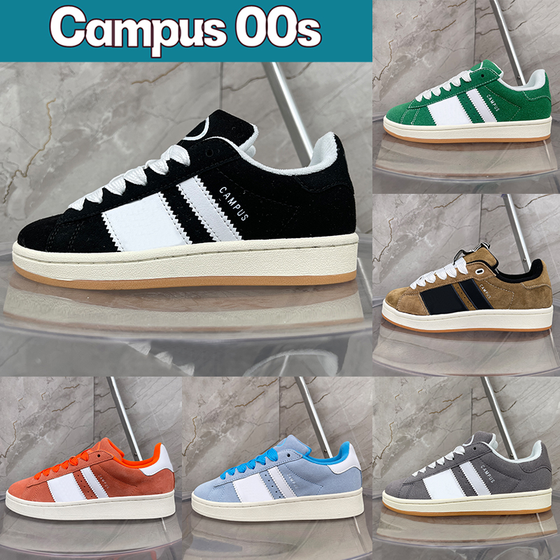 Image of Luxury designer shoes Campus 00s Suede casual Sneakers Black grey White Brown Desert Energy Ink Ambient Sky Forest Glade Semi Lucid Blue low