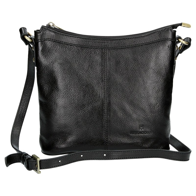 Image of Luxus női bőr női crossbody Hexagona 113032- fekete HU