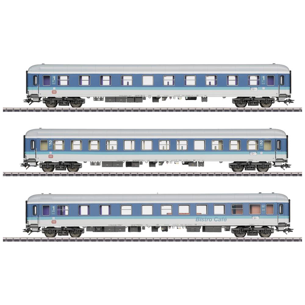 Image of MÃ¤rklin 43900 H0 set of 3 express-train coaches InterRegio of DB MHI