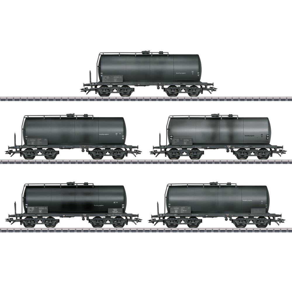Image of MÃ¤rklin 46538 H0 set of 5 tank wagons of DR