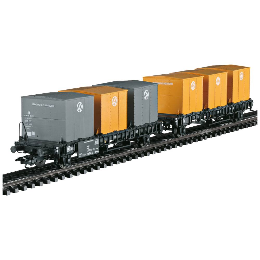Image of MÃ¤rklin 46661 H0 Container-Transport wagon-Pair of Laabs of DB