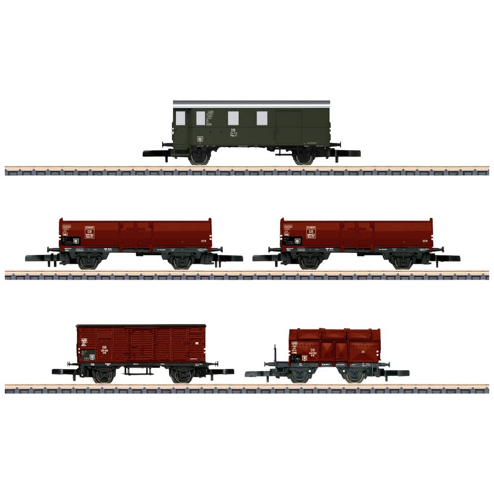 Image of MÃ¤rklin 86070 Z 5er set goods wagon of DB