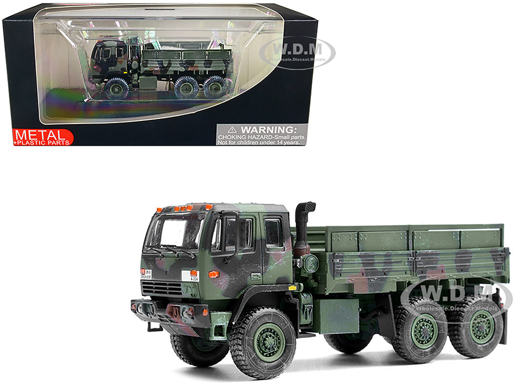 Image of M1083 MTV (Medium Tactical Vehicle) Standard Cargo Truck NATO Camouflage "US Army" "Armor Premium" Series 1/72 Diecast Model by Panzerkampf