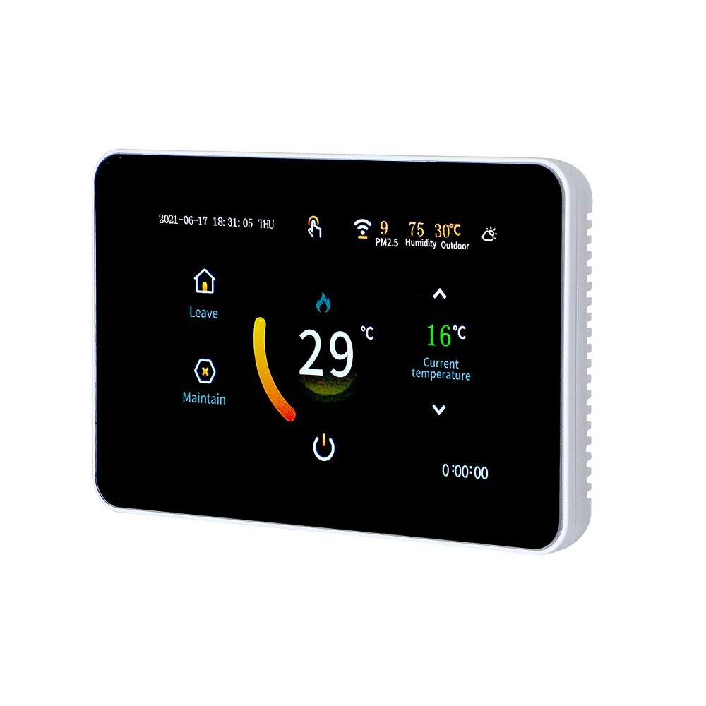 Image of ME80 Tuya WiFi Smart 43" LCD Touch Color Screen Thermostat Heating Temperature Controller Works with Alexa Google Home