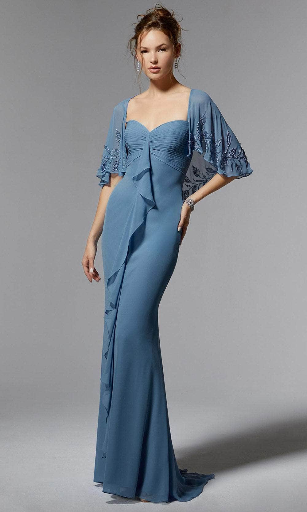 Image of MGNY By Mori Lee 72901 - Empire Waist Evening Dress