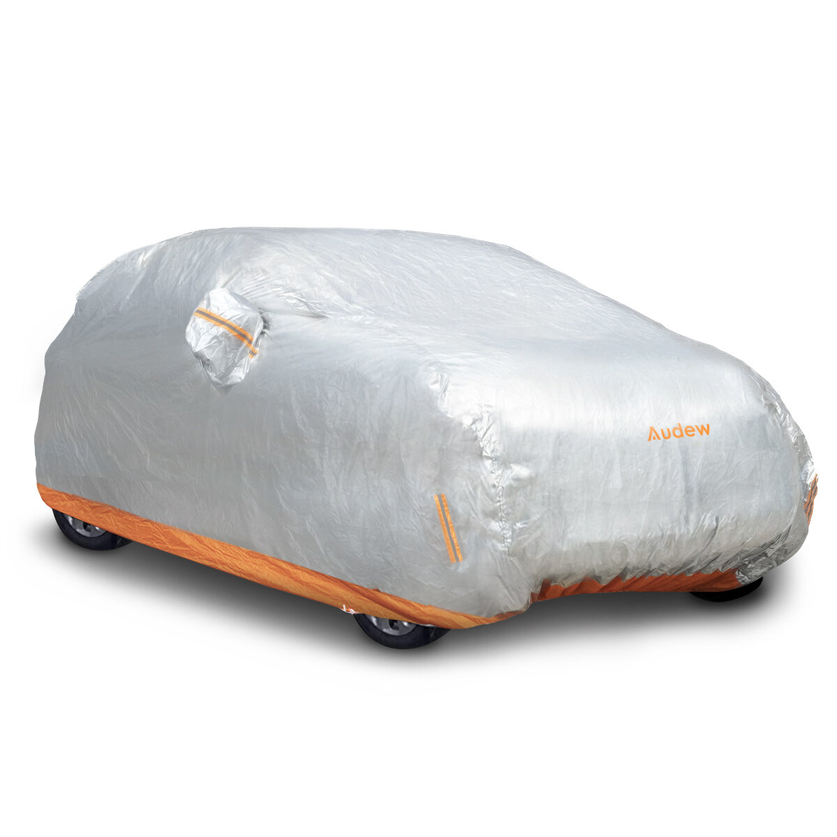 Image of M/L/XL Audew 210D Oxford Fabric Car Cover Waterproof Tarp For All Weather Protection Adjustable Straps & Reflective Stri