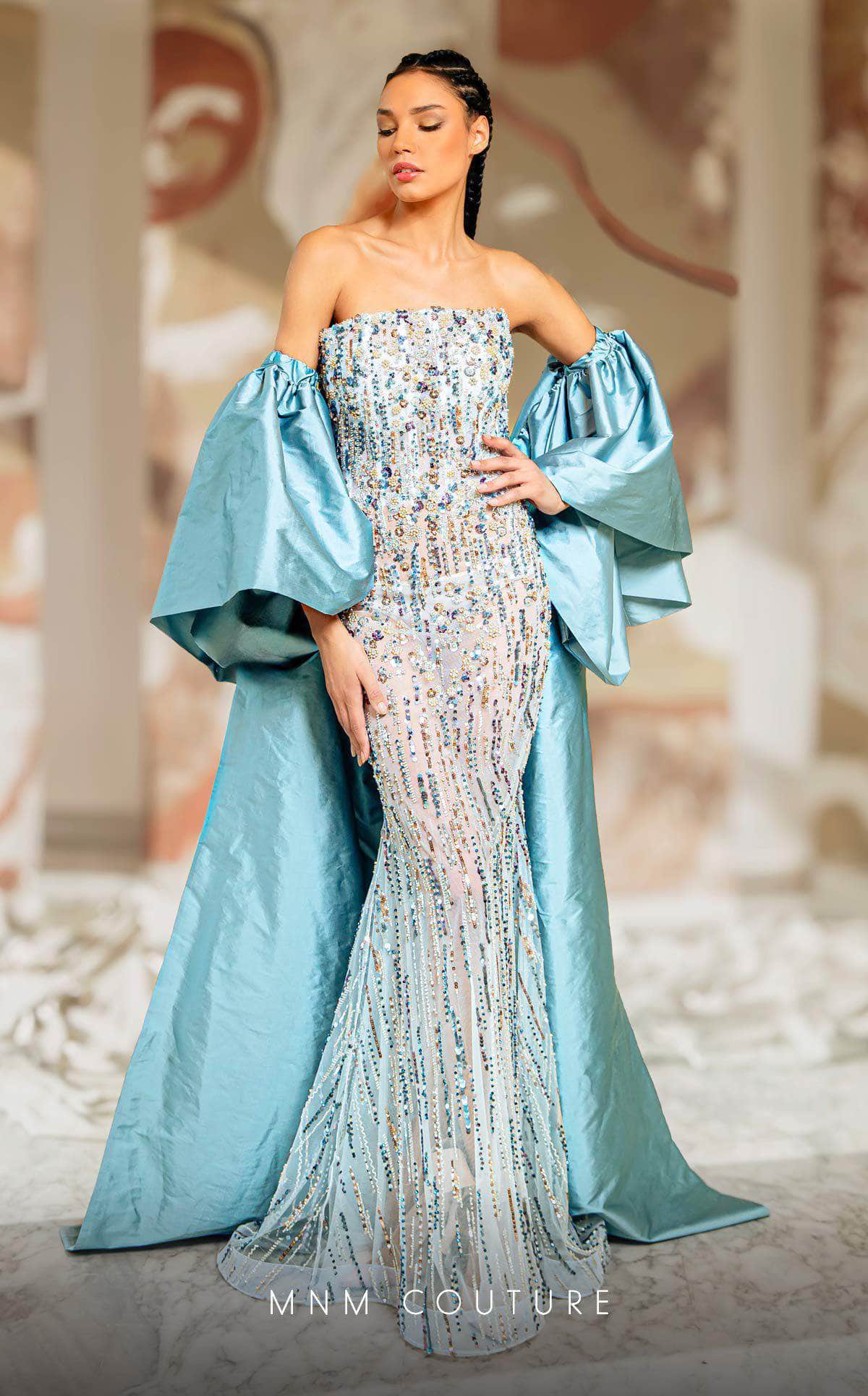 Image of MNM Couture K4174 - Sequin Mermaid Evening Gown