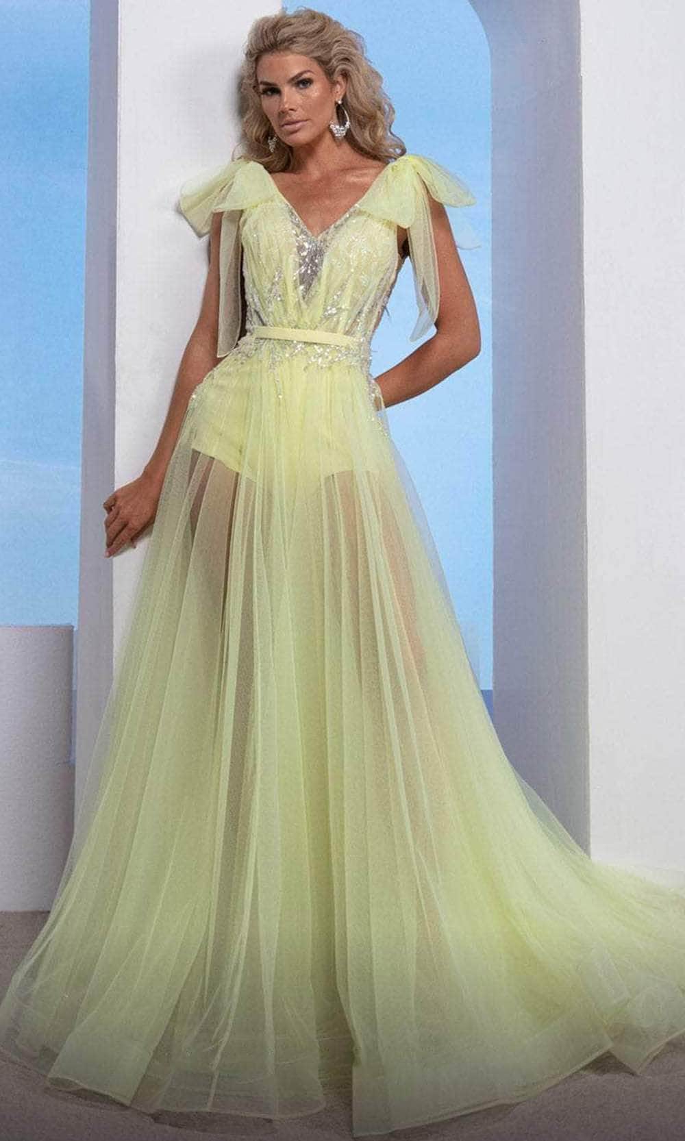 Image of MNM Couture M0080 - Embellished A-Line Prom Dress