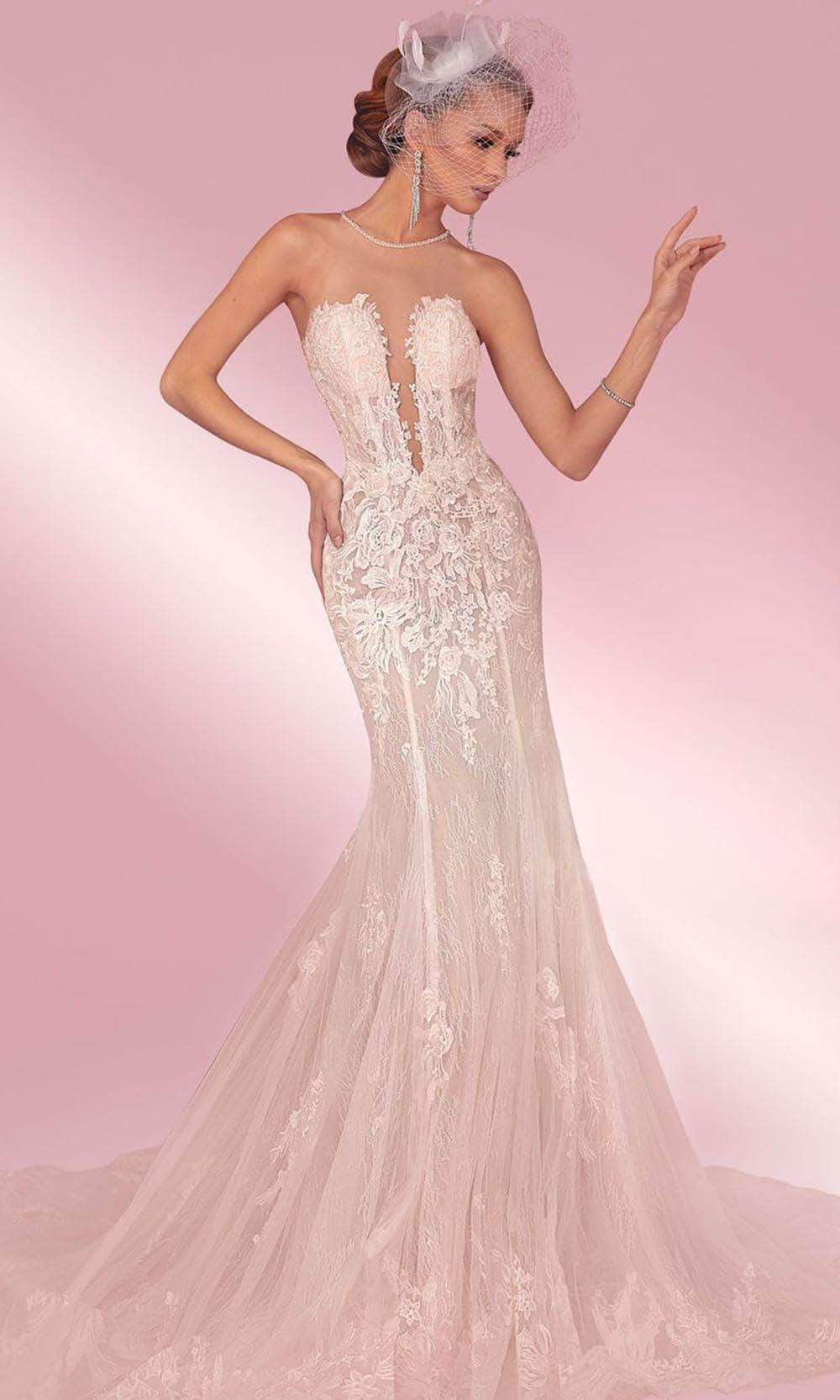 Image of MNM Couture W2100 - Sweetheart Laced Mermaid Dress