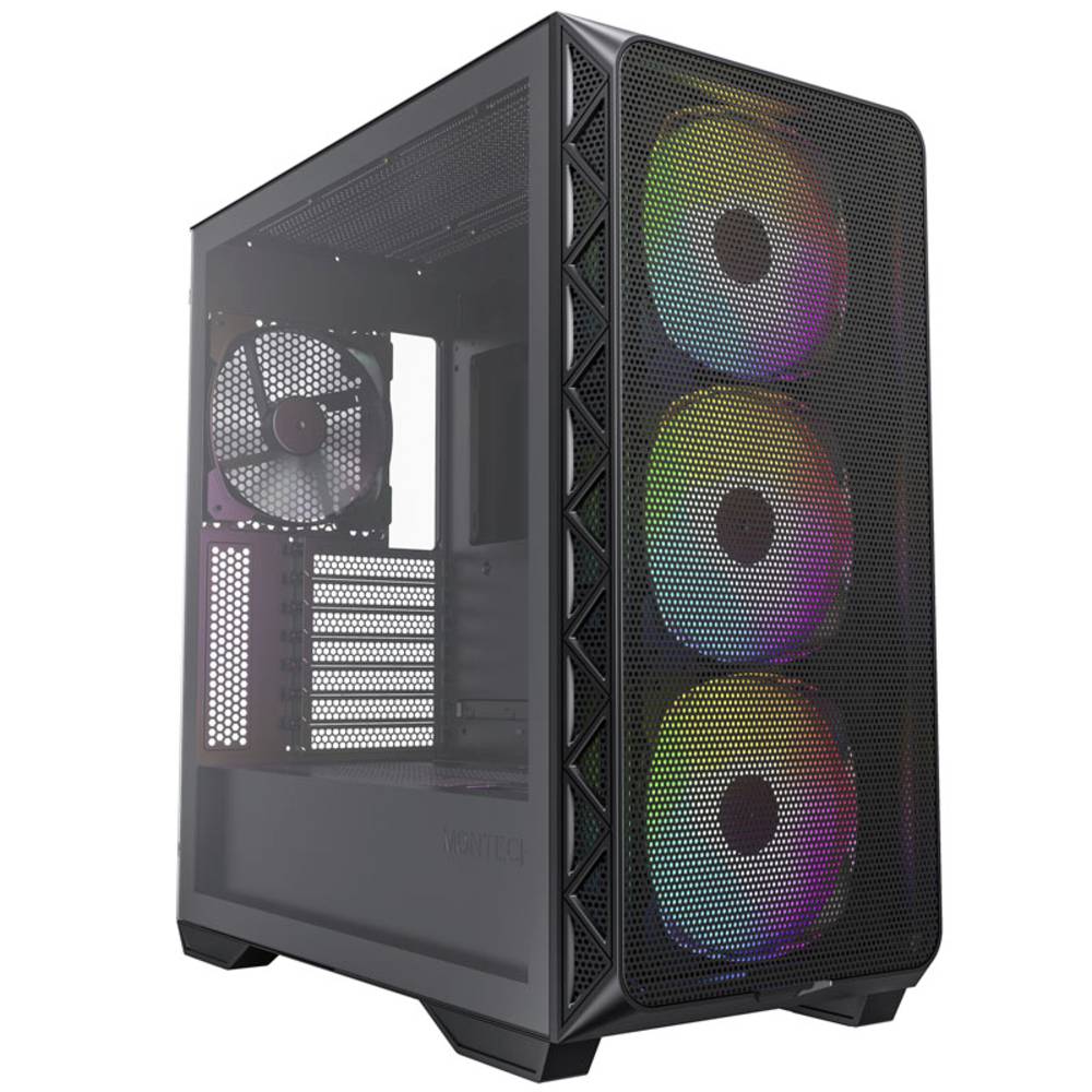 Image of MONTECH AIR 903 MAX Midi tower PC casing Black 4 built-in LED fans