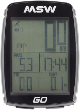 Image of MSW Miniac GO GPS Bike Computer - GPS Wireless