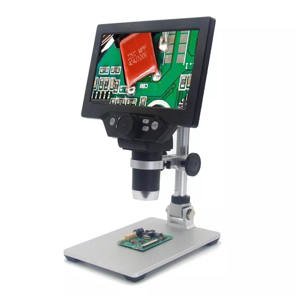 Image of MUSTOOL G1200 Digital Microscope 12MP 7 Inch Large Color Screen Large Base LCD Display 1-1200X Continuous Amplification