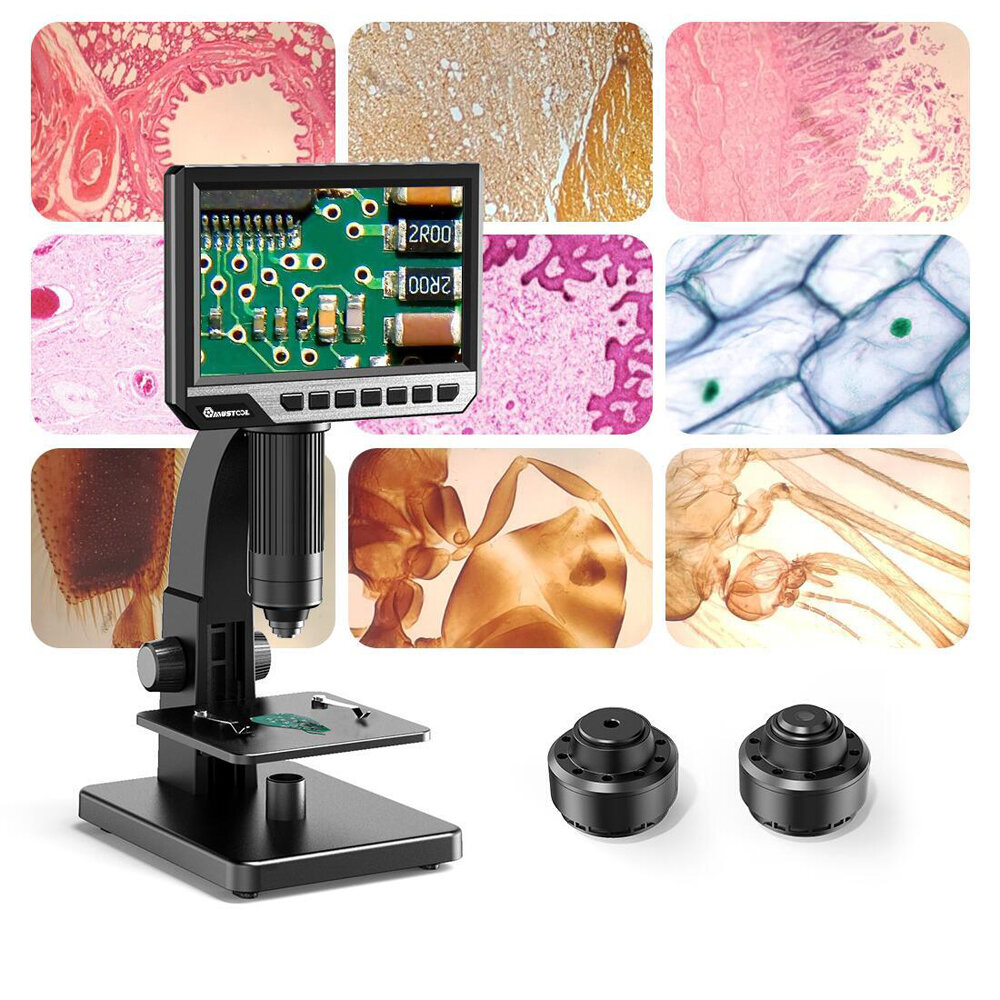 Image of MUSTOOL MT315 2000X Dual Lens Digital Microscope 7-inch HD IPS Large Screen Multiple Lens for Circuit/Cells Observation