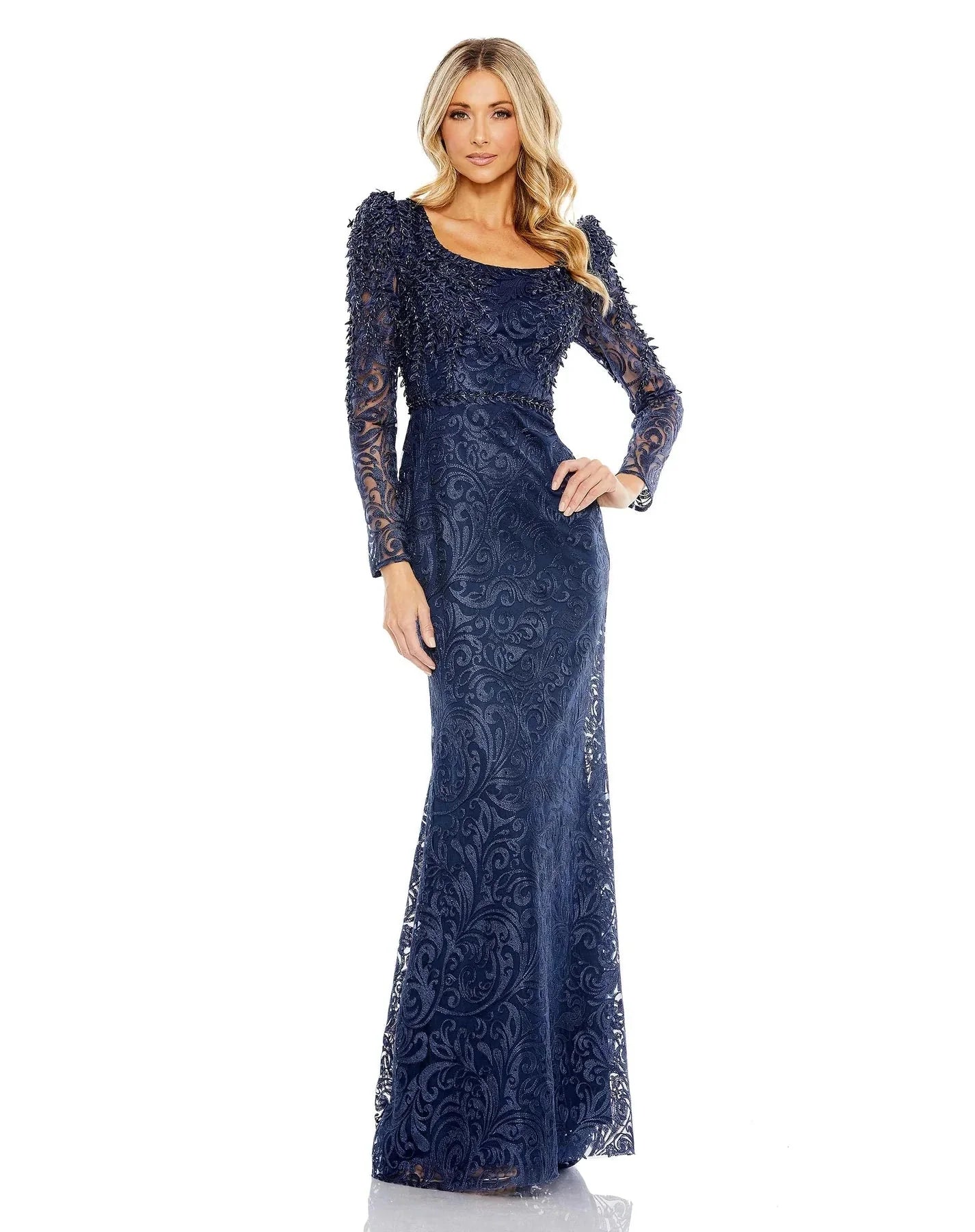 Image of Mac Duggal 11187 - Embroidered Evening Gown