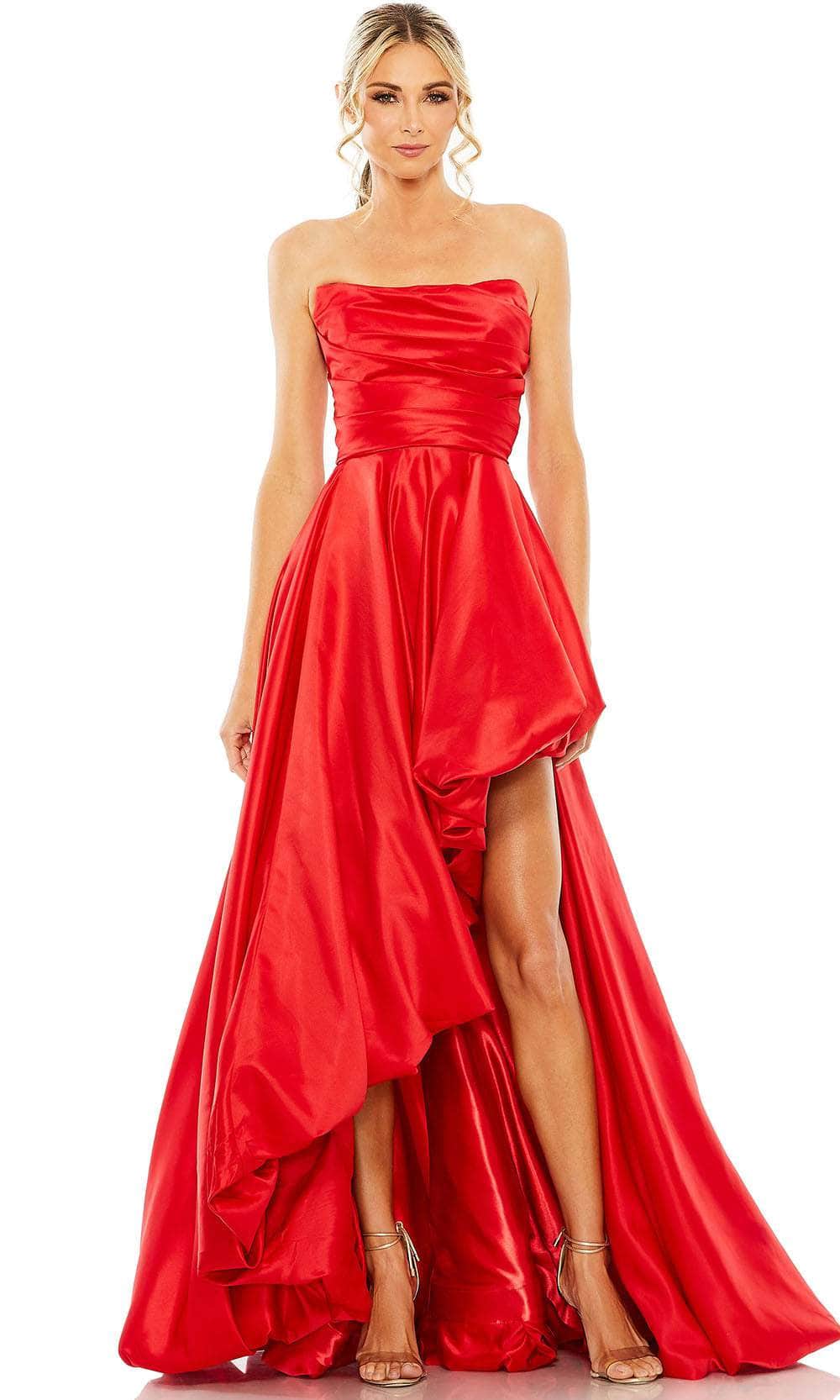 Image of Mac Duggal 11685 - Strapless Satin Prom Gown