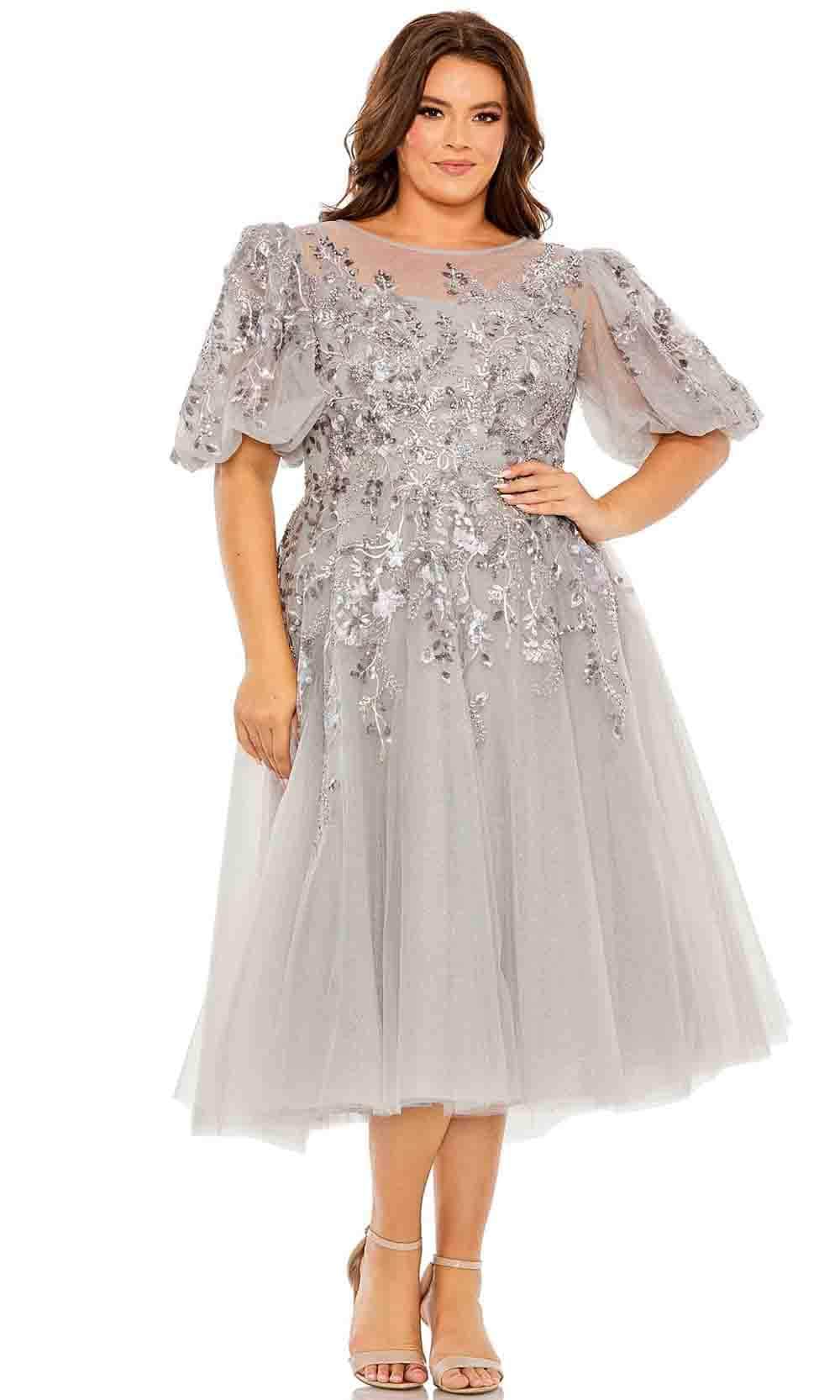 Image of Mac Duggal 20475 - Glitter Embellished A-line Cocktail Dress