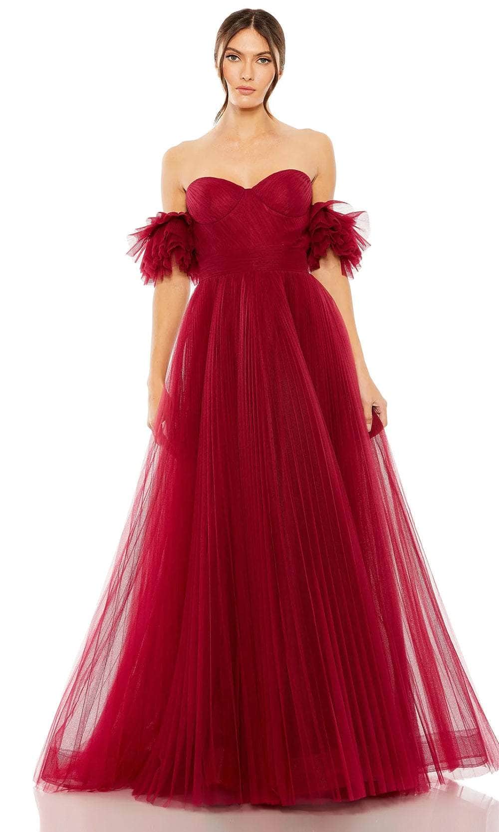 Image of Mac Duggal 20517 - Pleated A-Line Evening Dress