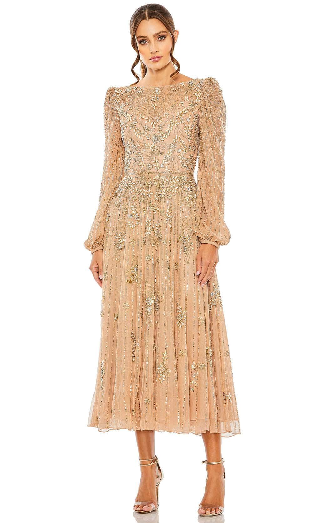 Image of Mac Duggal 5990 - Bateau Embellished Formal Dress