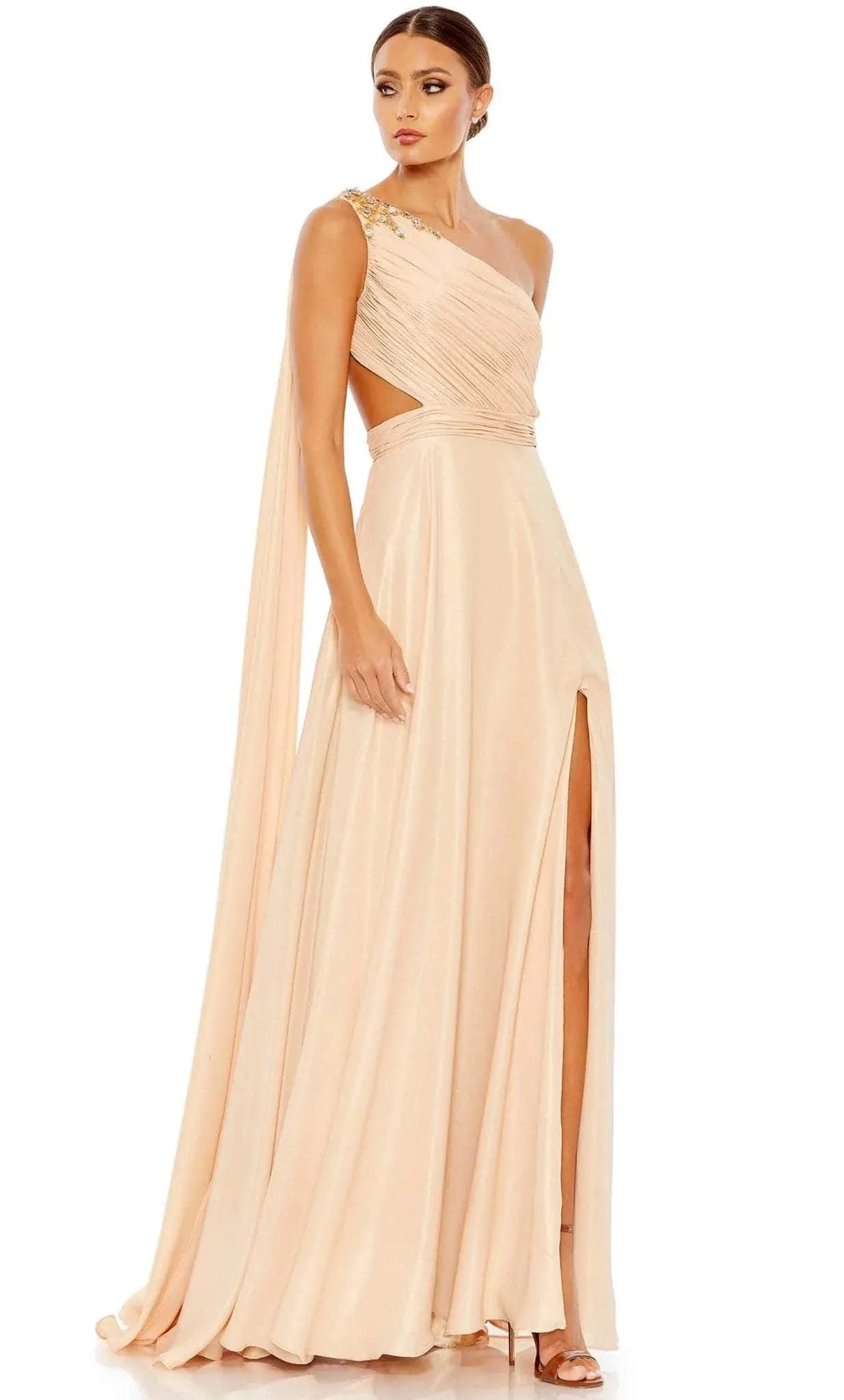 Image of Mac Duggal 68053 - Grecian Inspired A-line Flowy Gown