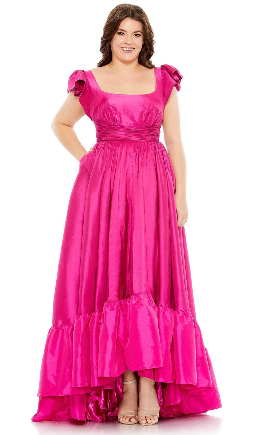 Image of Mac Duggal 68150 - Flutter Sleeve Ruffle Gown