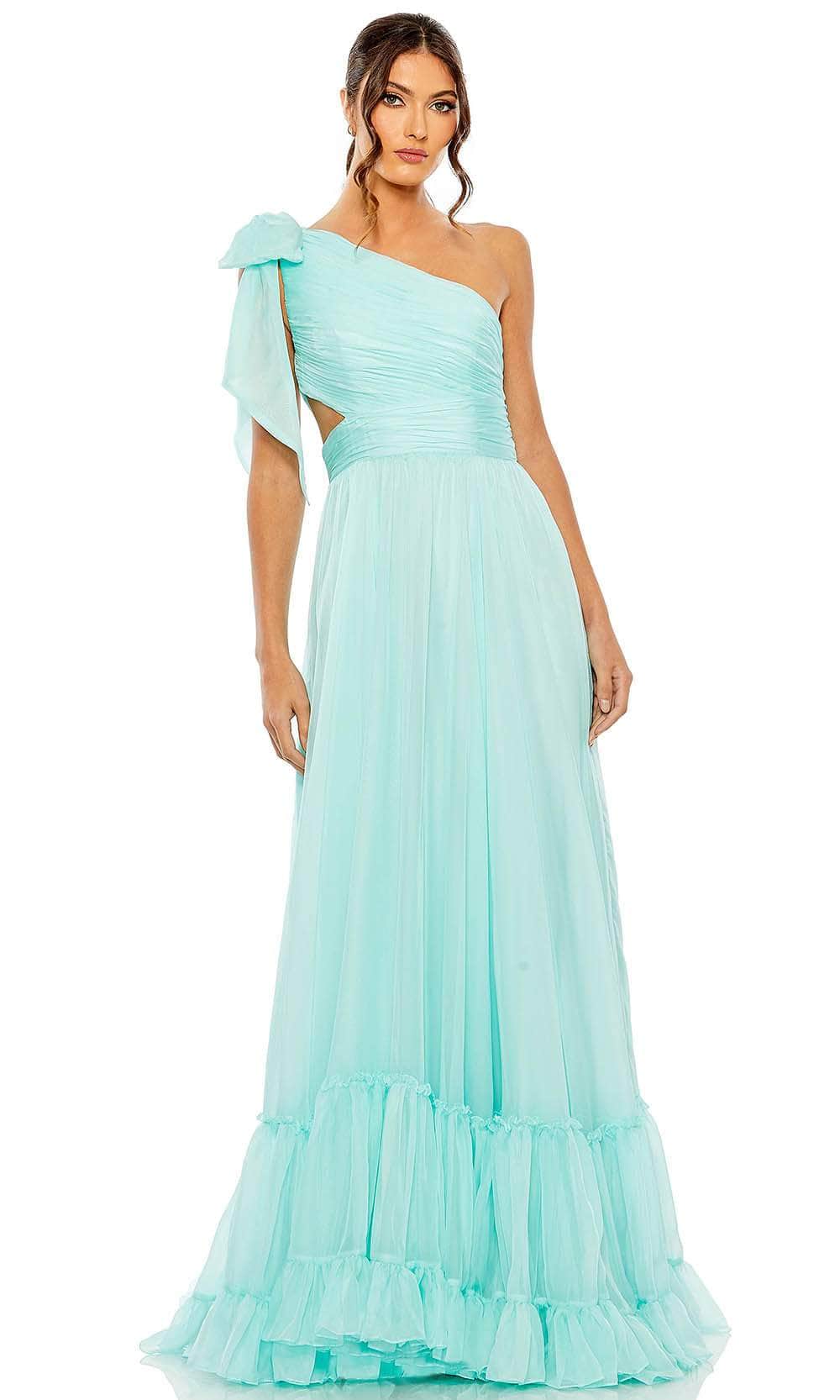 Image of Mac Duggal 68472 - Bow Accent A-Line Prom Gown