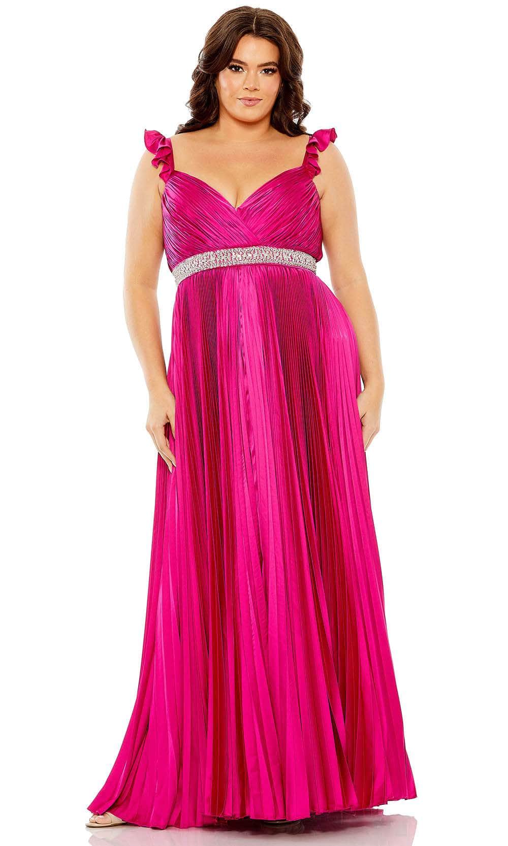 Image of Mac Duggal 77004 - Pleated Satin Gown