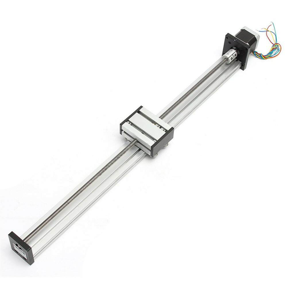 Image of Machifit 100-500mm Stroke Linear Actuator CNC Linear Motion Lead Screw Slide Stage with Stepper Motor