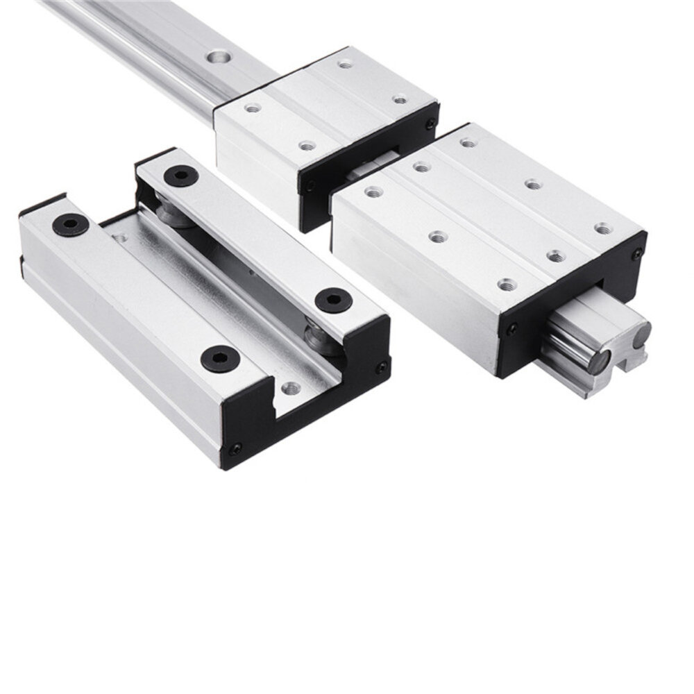 Image of Machifit LGD12-500-1000L Linear Guide Aluminum Alloy External Dual-axis LGB12-60L 2UU Block For CNC Machine