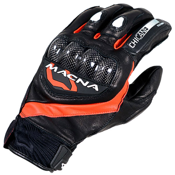 Image of Macna Chicane Noir Rouge Gants Taille M