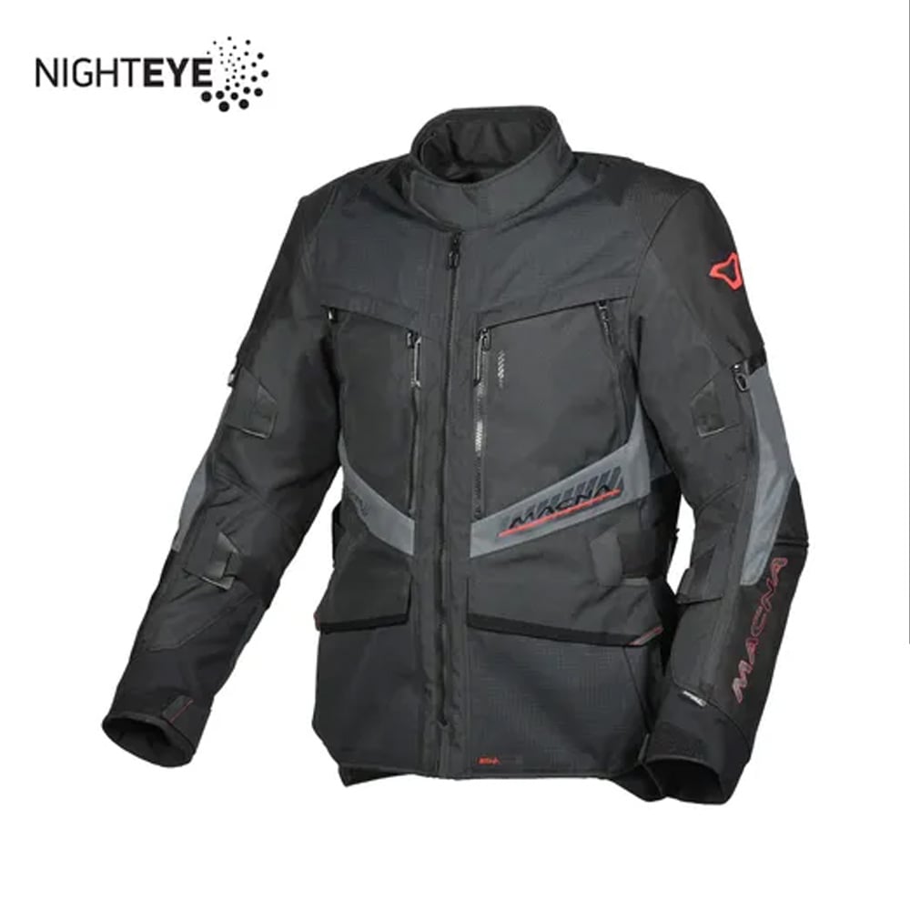 Image of Macna Domane Textile Waterproof Jacket Black Size 4XL EN