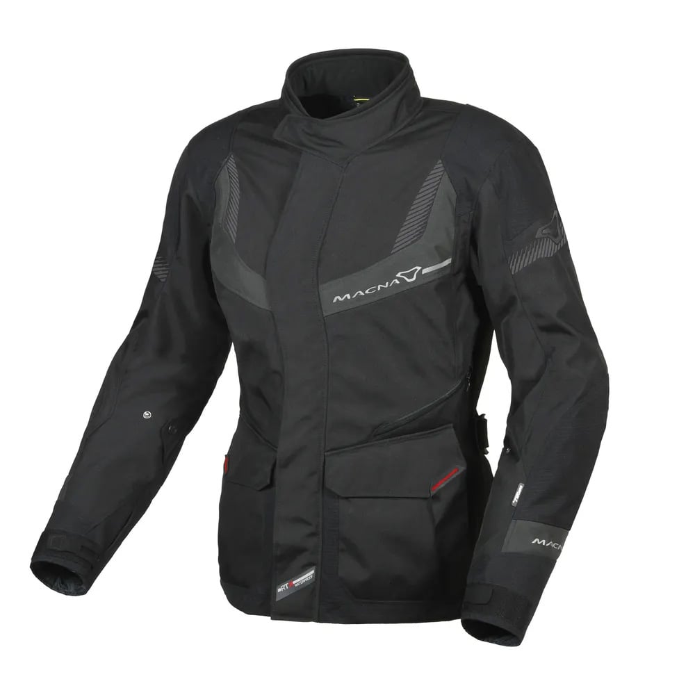 Image of Macna Rancher Textile Waterproof Jacket Lady Black Gray Size 2XL EN