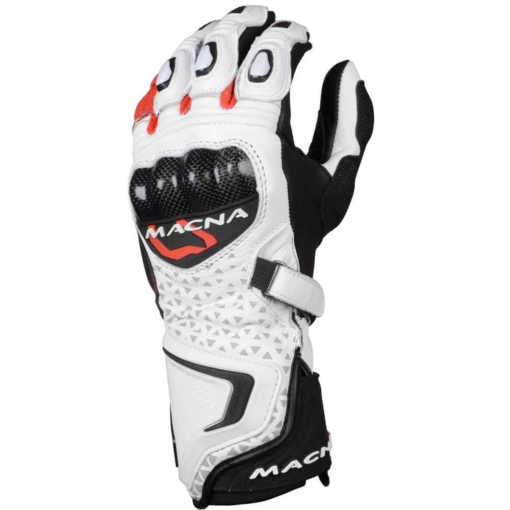 Image of Macna Track R Blanc Noir Rouge Gants Taille L