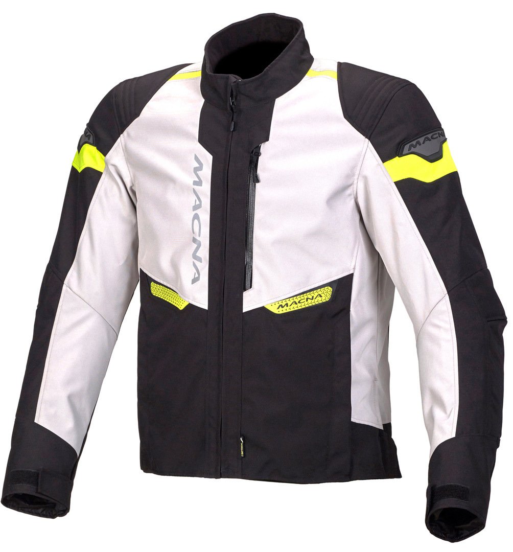 Image of Macna Traction Jacket Black White Fluo Yellow Size L EN