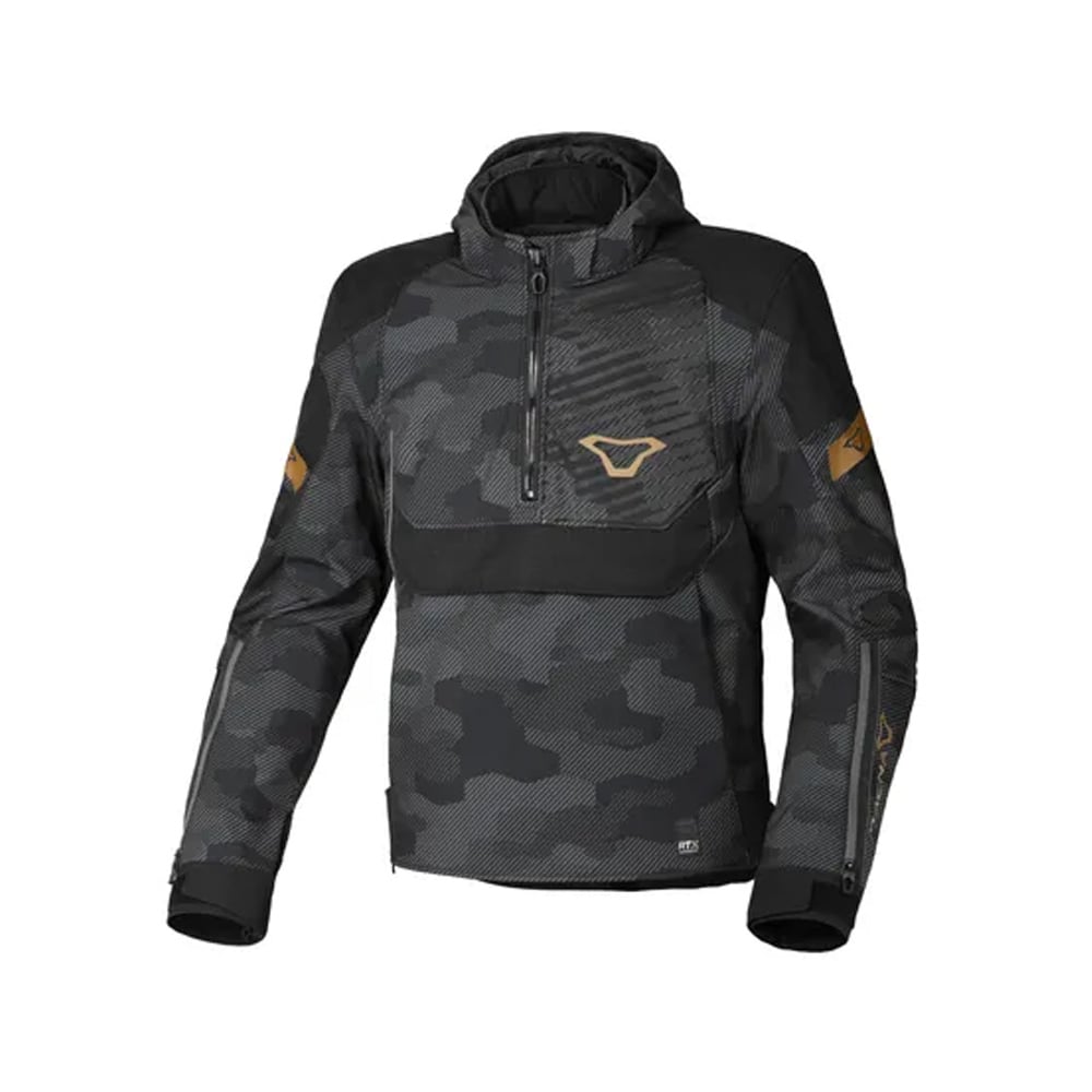 Image of Macna Traffiq Textile Waterproof Jacket Black Gray Talla L