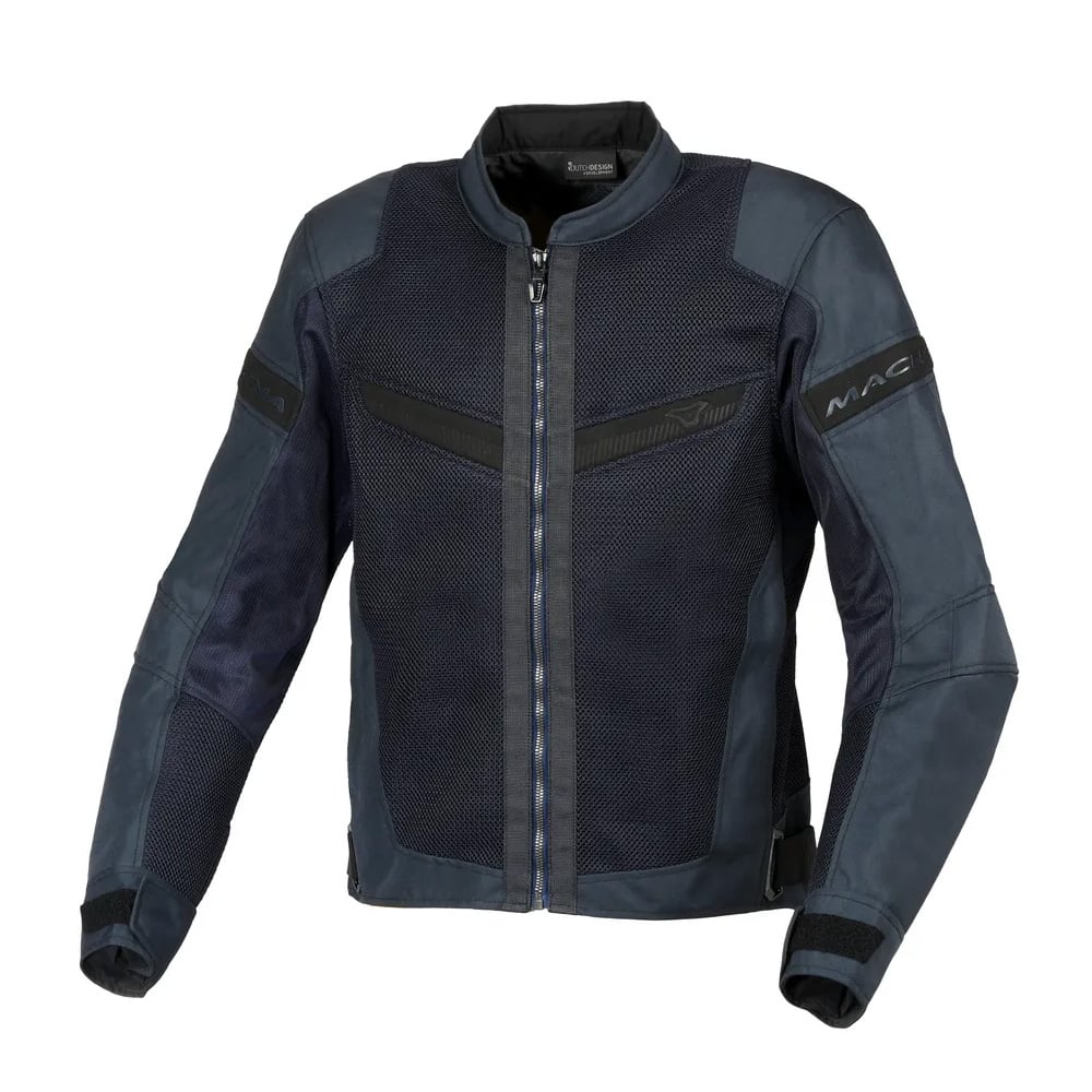 Image of Macna Velotura Textile Summer Jacket Dark Blue Size 2XL EN
