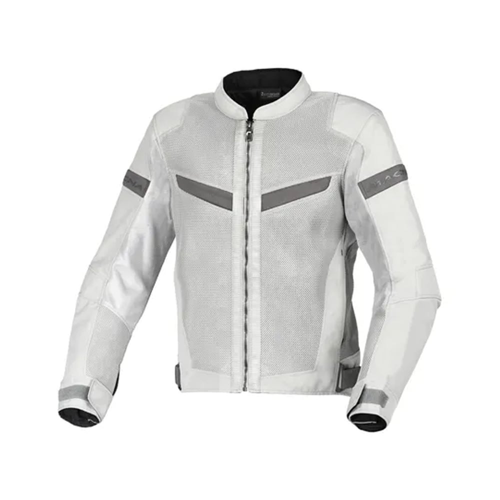 Image of Macna Velotura Textile Summer Jacket Light Gray Size 2XL EN