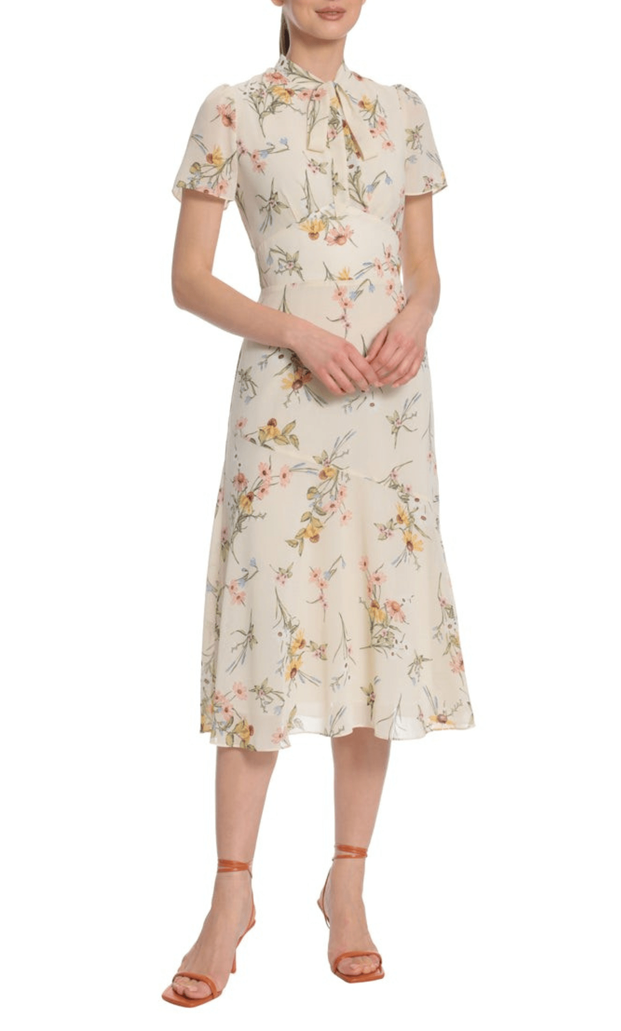 Image of Maggy London G5164M - Printed A-line Modest Dress