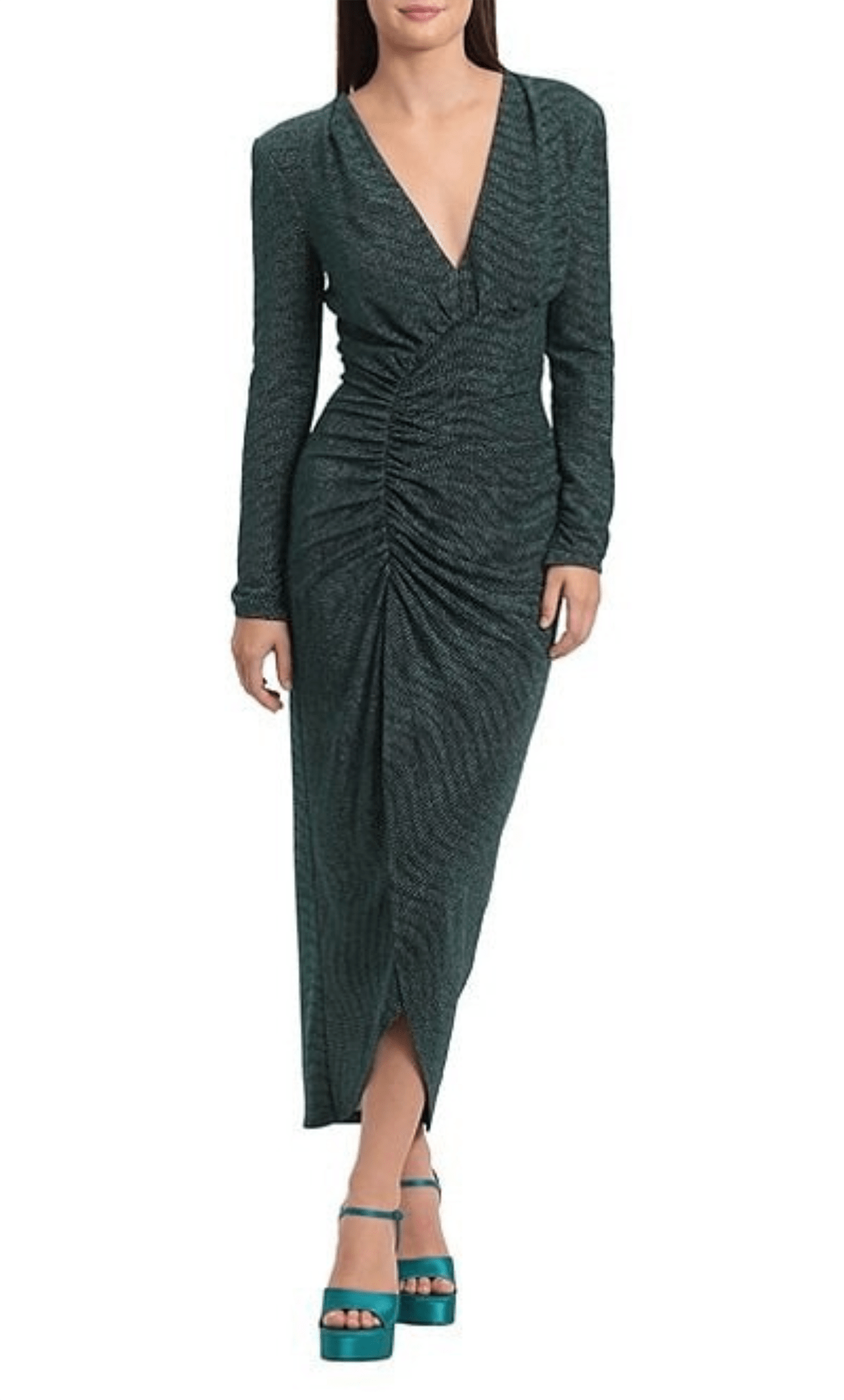Image of Maggy London G5595M - Ruched Fitted Long Dress