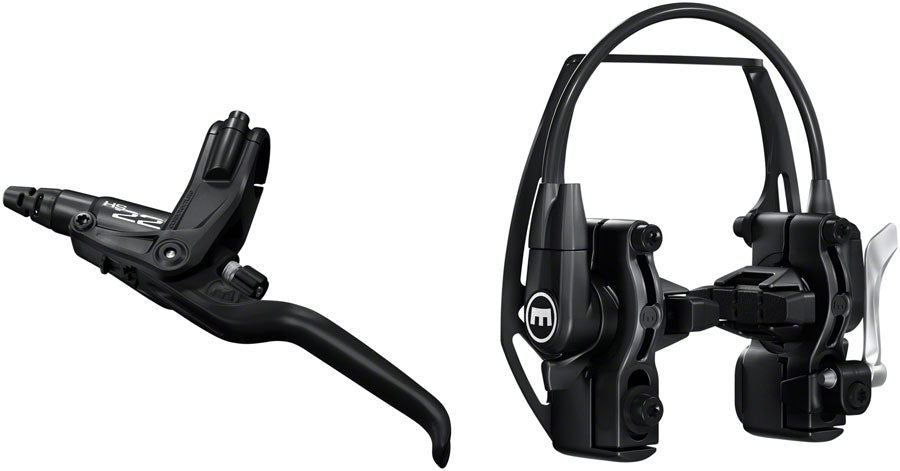 Image of Magura HS22 Linear Pull Brake and Lever - Front or Rear 3-Finger Lever Blade Easy Mount Black