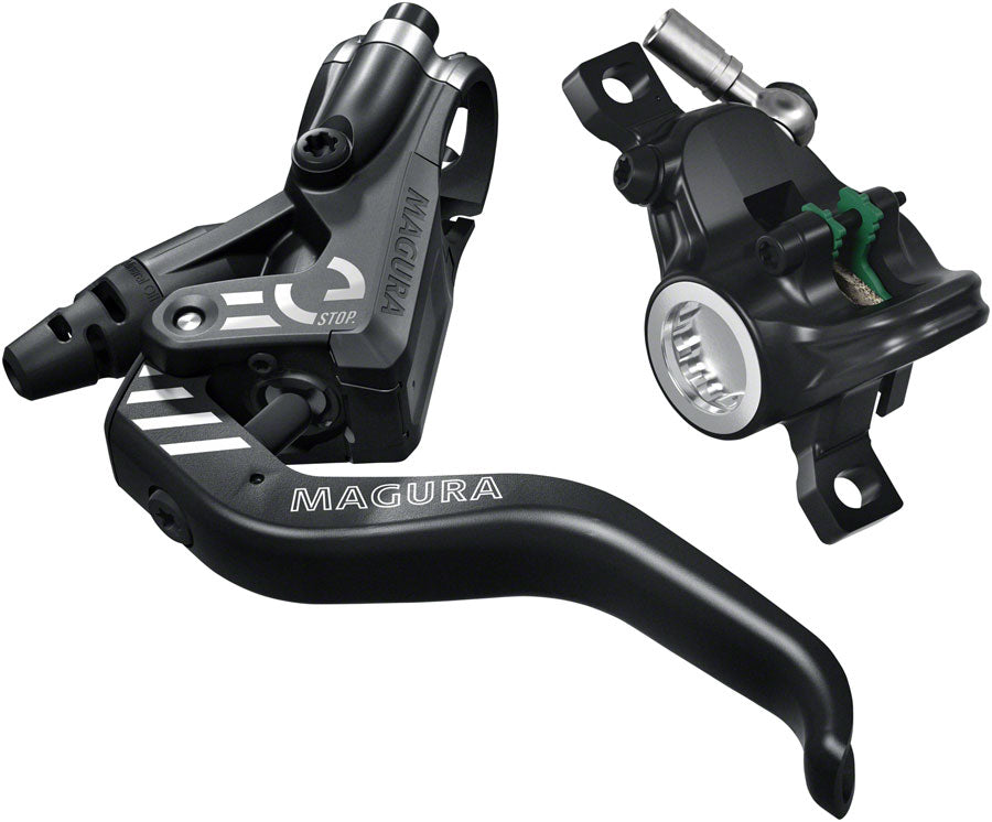 Image of Magura MT4 eSTOP Disc Brake and Lever - Front or Rear Hydraulic Post Mount Black