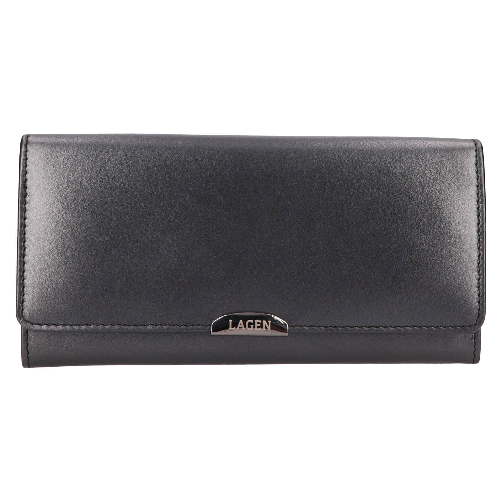 Image of Malá dámská kožená peněženka Lagen Silesis - černá CZ