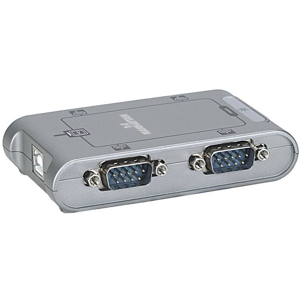 Image of Manhattan USB 20 Adapter [4x D-SUB-plug 9-pin - 1x USB 20 port B] 151047