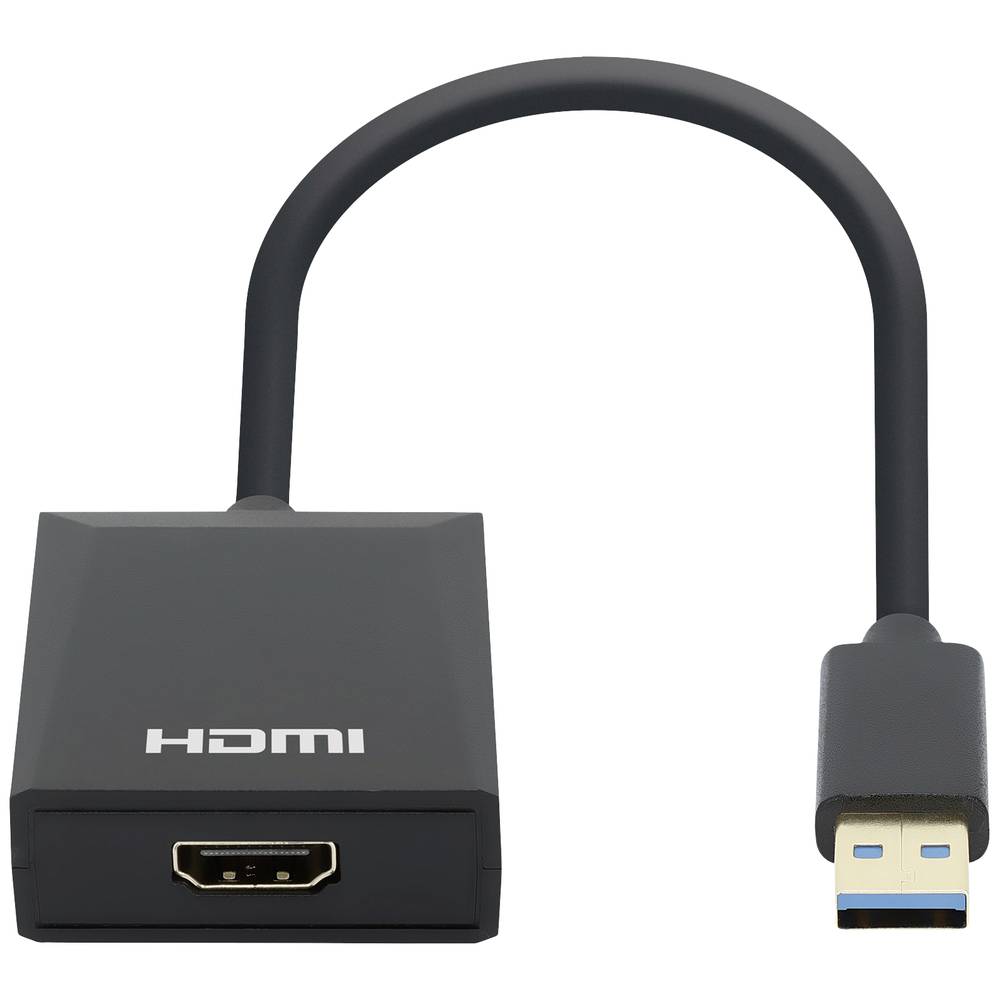 Image of Manhattan USB 32 1st Gen (USB 30) Adapter [1x USB 32 1st Gen connector A (USB 30) - 1x HDMI socket] 153690