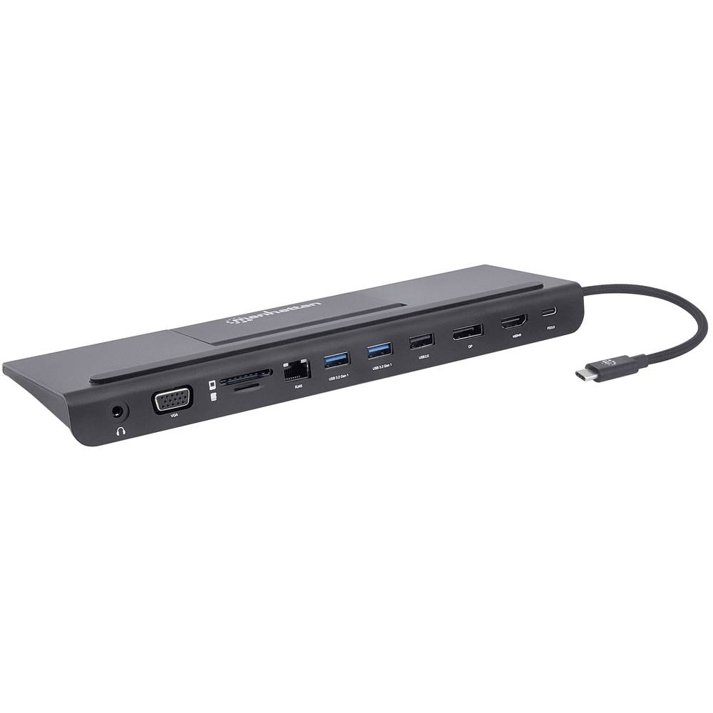 Image of Manhattan USB-CÂ® laptop docking station 153478 Compatible with (brand): Universal Charging function