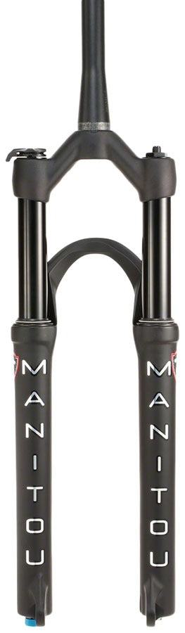 Image of Manitou Markhor Suspension Fork - 29" 100 mm 9 x 100 mm 51 mm Offset Matte Black