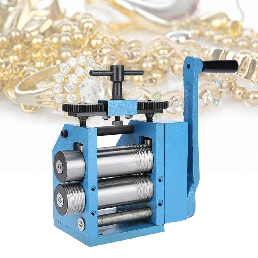 Image of Manual Combination Rolling Mill Machine Jewelry Tabletting Processing Equipment